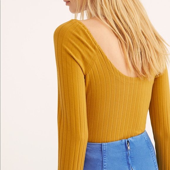 Free People After Party Top -Golden Palm - Picture 3 of 8